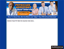 Tablet Screenshot of physicianassistantschoolinterview.com